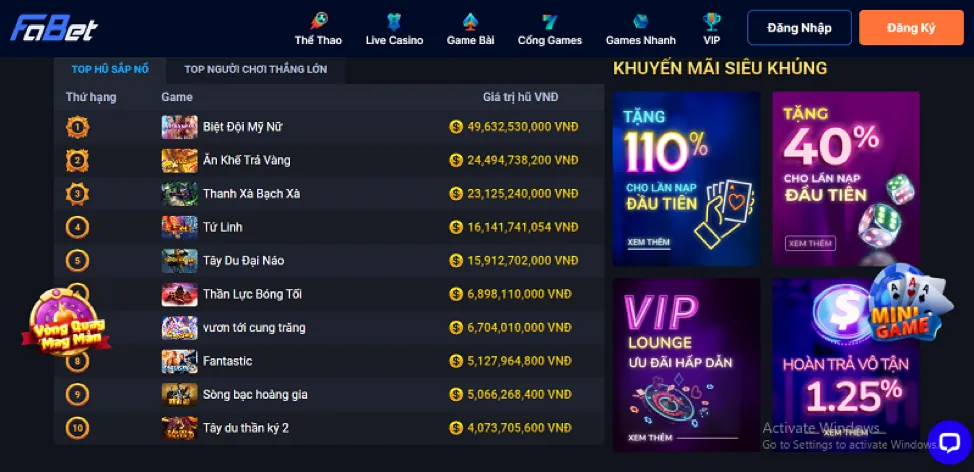 Ưu đãi tháng 4 win1 casino
